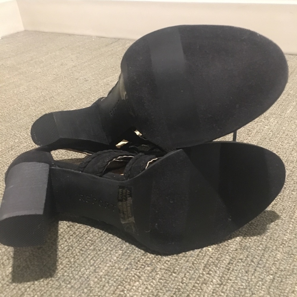 Report black 3.25 inch heel lace-up sandal - Picture 6 of 6
